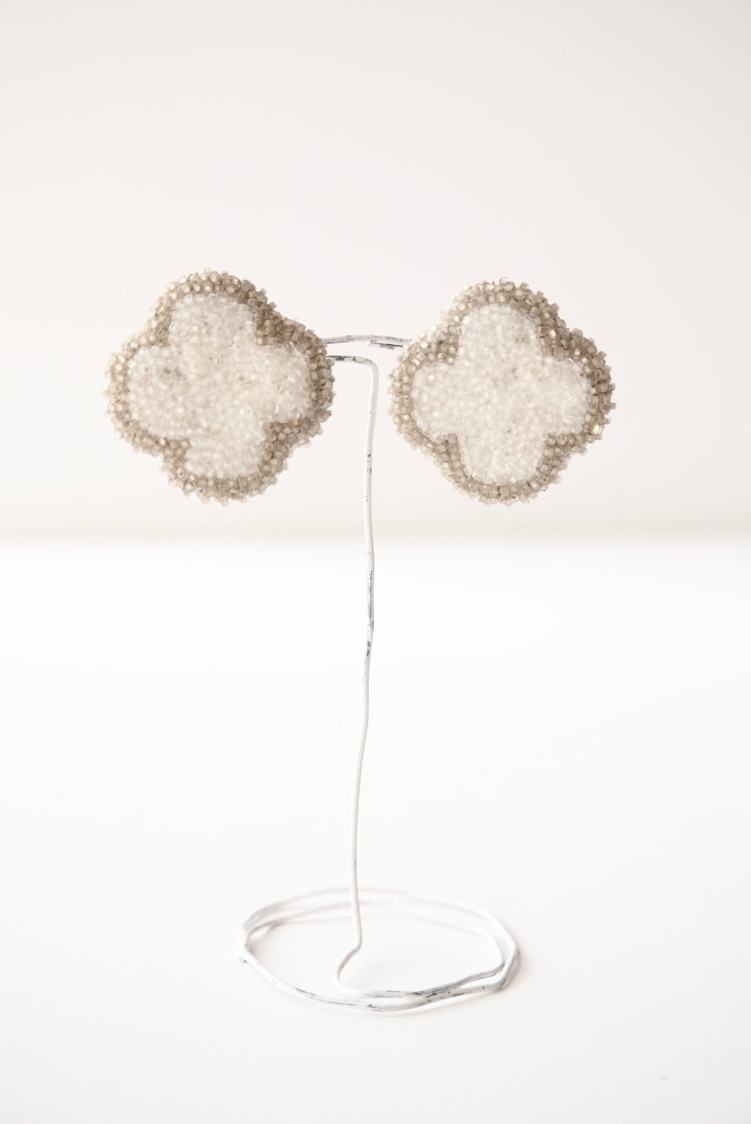 「fragment of the sand」flower/pierced earrings/ earrings-01