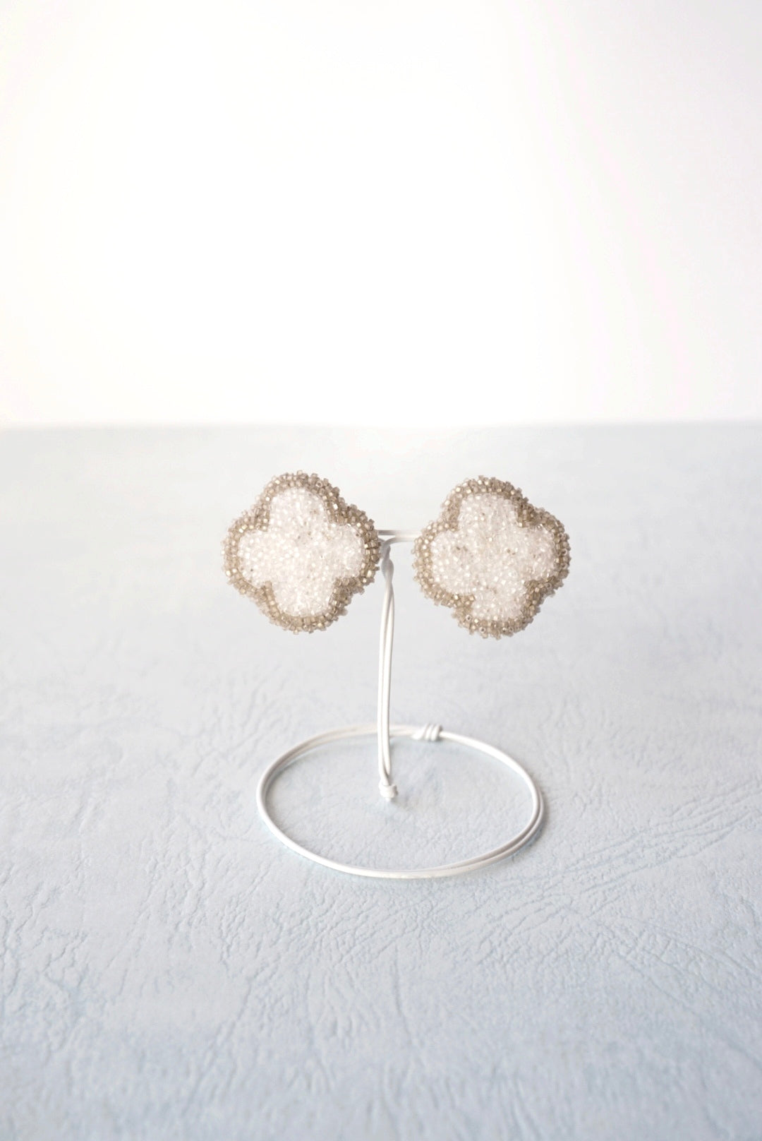 「fragment of the sand」flower/pierced earrings/ earrings-01