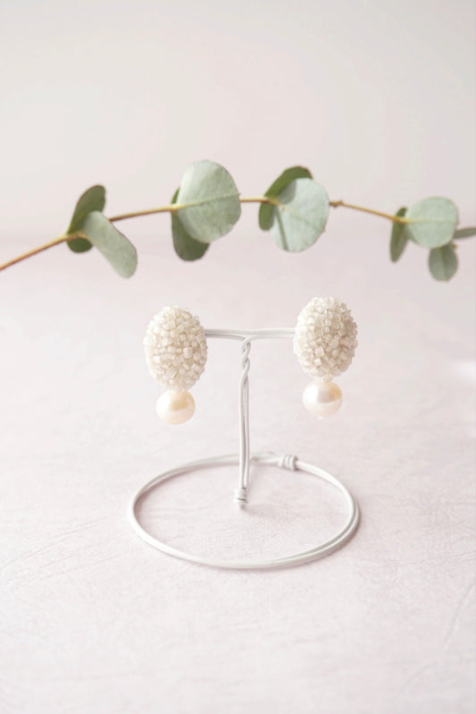 【 kiira /oval 】pierced earrings/earrings-01