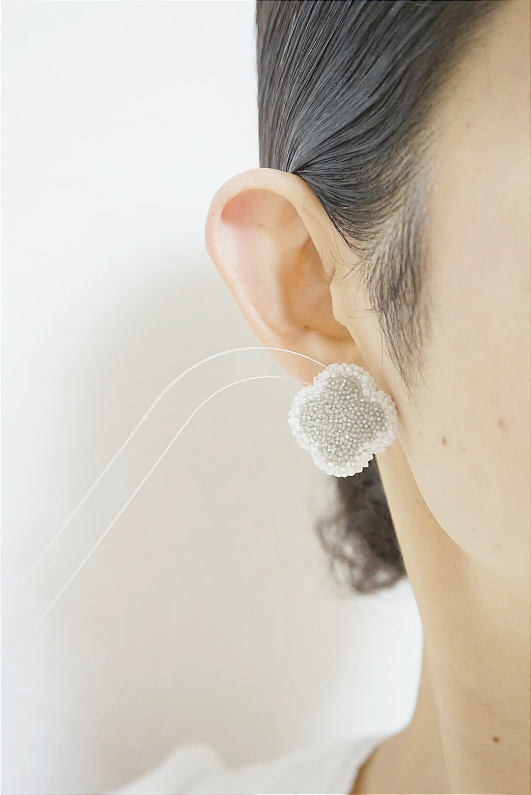 「fragment of the sand」flower/pierced earrings-02