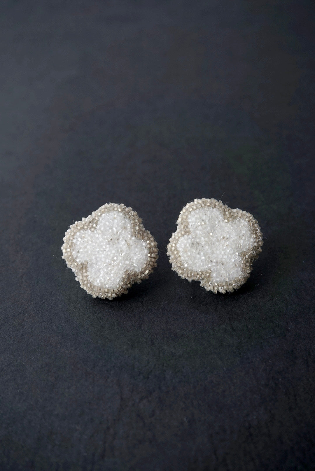 「fragment of the sand」flower/pierced earrings/ earrings-01