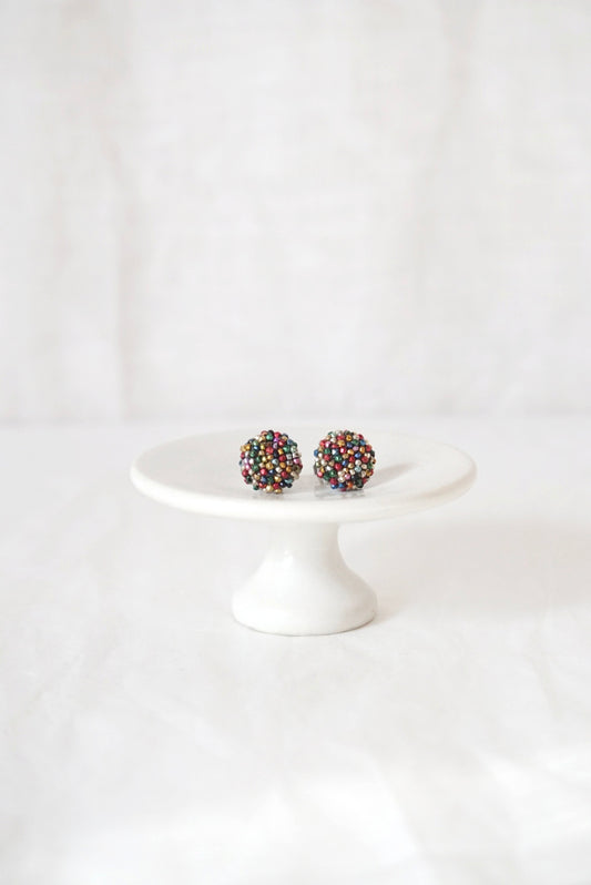 受注製作「multi color」pieced earrings/earrings