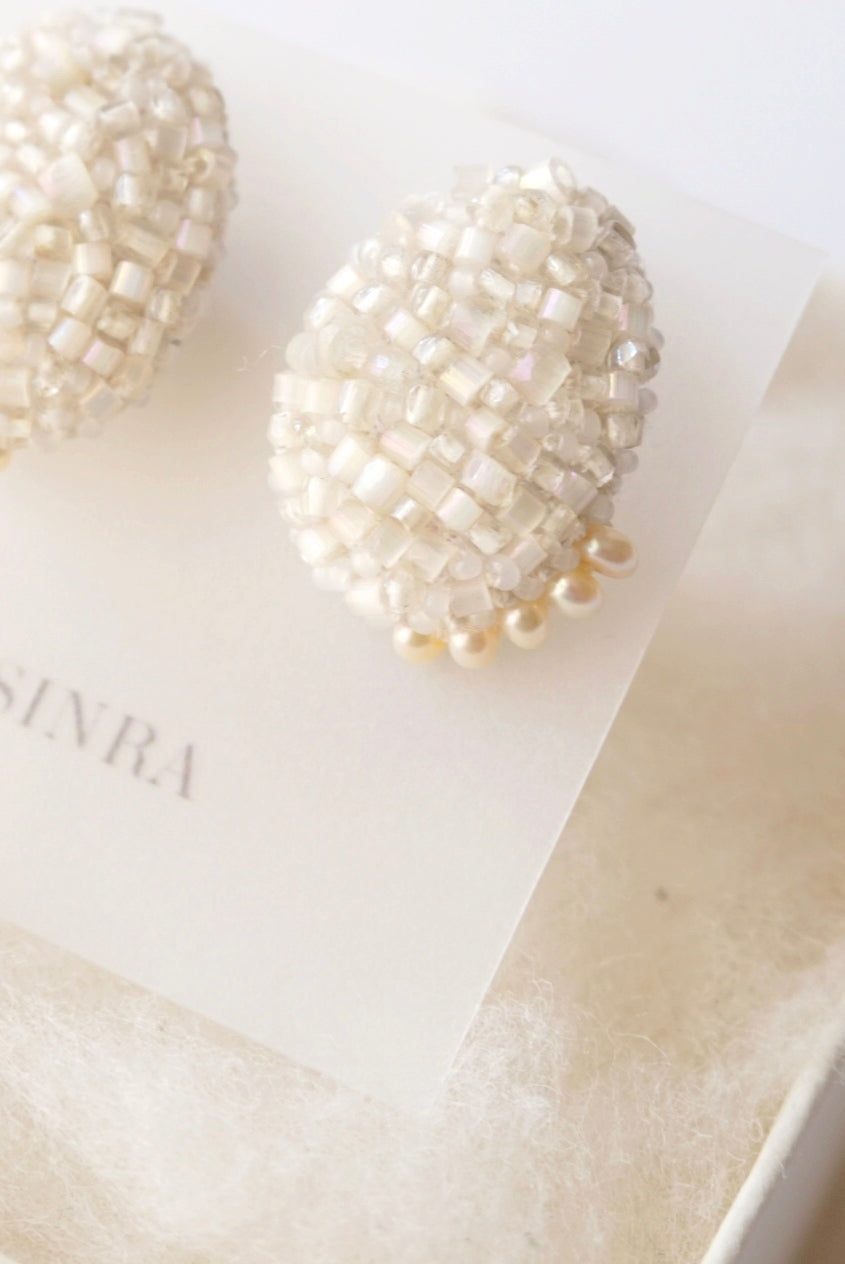 【 kiira/oval】pierced earrings-03